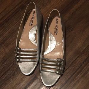 Furla silver flats